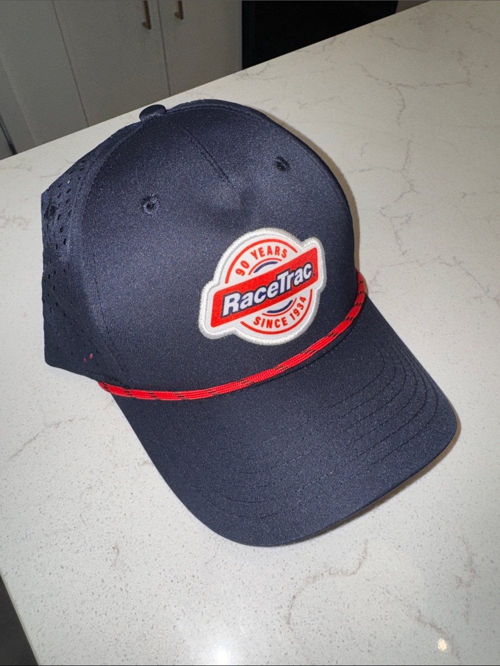 RaceTrac Navy and Red Logo Snapback